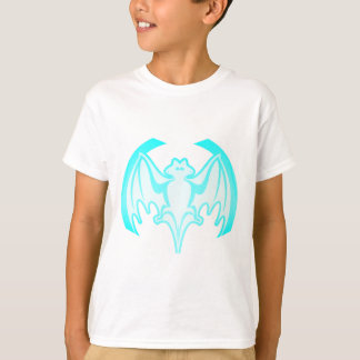 Bat Cyan Inv The MUSEUM Zazzle Gifts T-Shirt