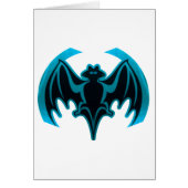 Bat Cyan The MUSEUM Zazzle Gifts (Front)