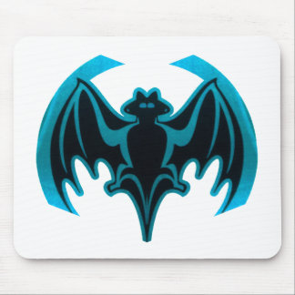 Bat Cyan The MUSEUM Zazzle Gifts Mouse Pad