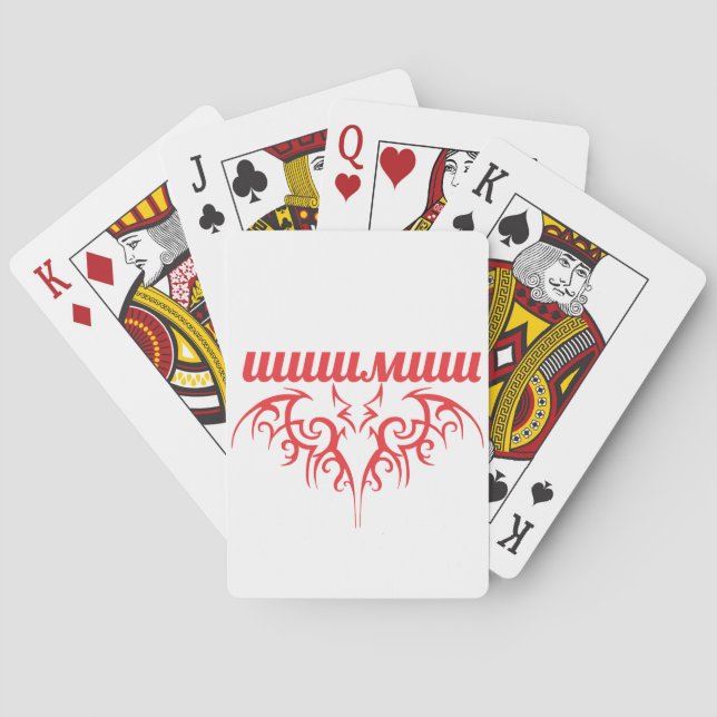 bat cyrillic poker cards (Back)