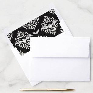 Bat Damask Envelope Liner