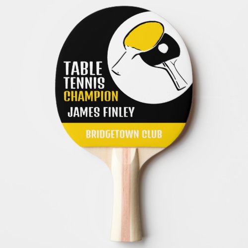 Bat Design Table Tennis PlayerClub Ping Pong Paddle