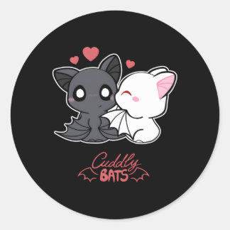 Bat Ed By Cuddly Bats Comics Classic Round Sticker