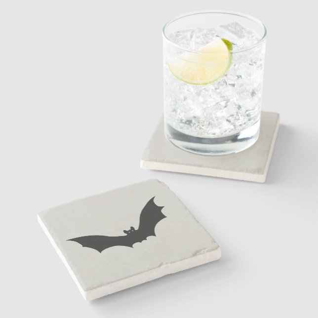 Bat Flying Coaster Stone Coaster (Side)