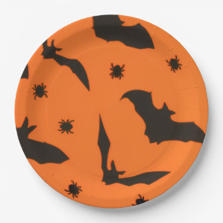 Bat Flying Halloween Paper Plates