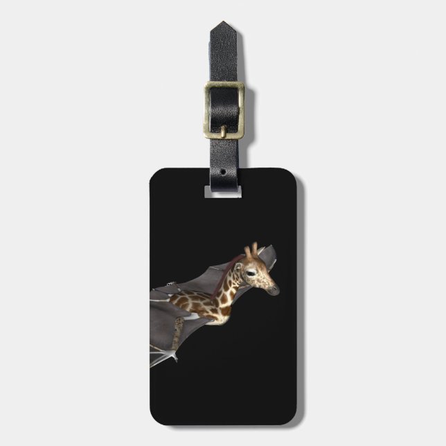 Bat Giraffe Hybrid Luggage Tag (Front Vertical)