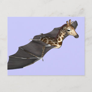 Bat Giraffe Hybrid Postcard