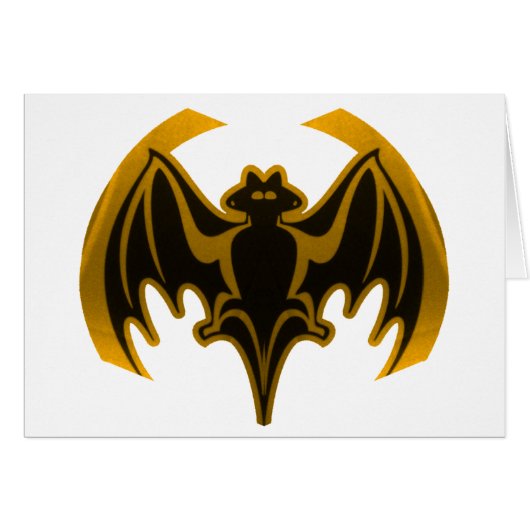 Bat Gold The MUSEUM Zazzle Gifts (Front Horizontal)