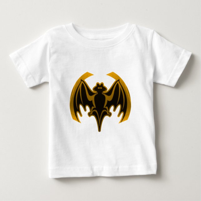 Bat Gold The MUSEUM Zazzle Gifts Baby T-Shirt (Front)