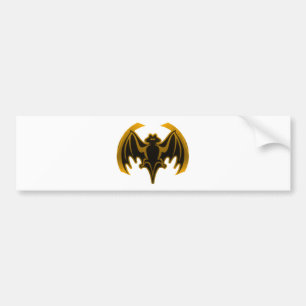 Bat Gold The MUSEUM Zazzle Gifts Bumper Sticker