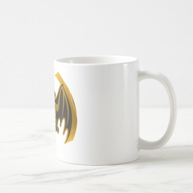 Bat Gold The MUSEUM Zazzle Gifts Coffee Mug (Right)