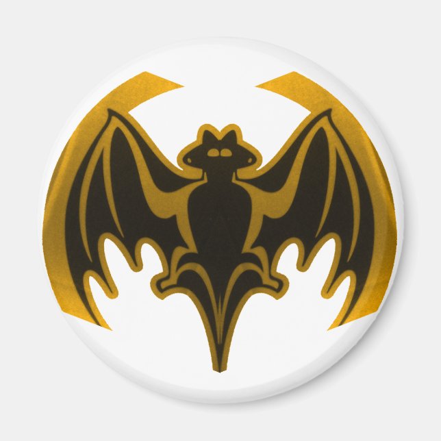Bat Gold The MUSEUM Zazzle Gifts Magnet (Front)
