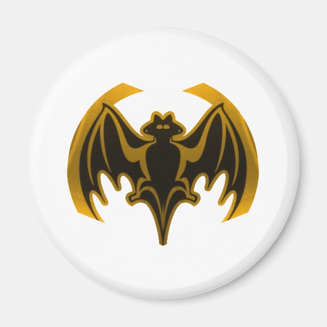 Bat Gold The MUSEUM Zazzle Gifts Magnet (Front)