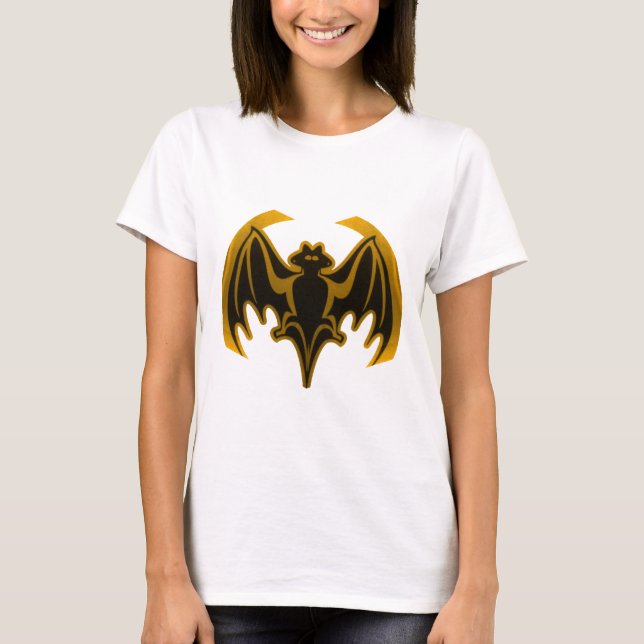 Bat Gold The MUSEUM Zazzle Gifts T-Shirt (Front)