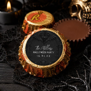 Bat Gothic Black Halloween Party Custom Reese's Peanut Butter Cups