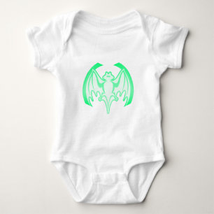 Bat Green Inv The MUSEUM Zazzle Gifts Baby Bodysuit