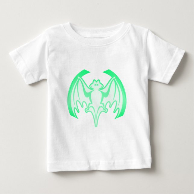 Bat Green Inv The MUSEUM Zazzle Gifts Baby T-Shirt (Front)