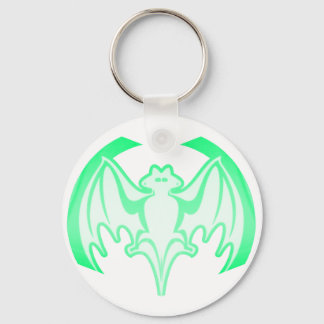 Bat Green Inv The MUSEUM Zazzle Gifts Keychain