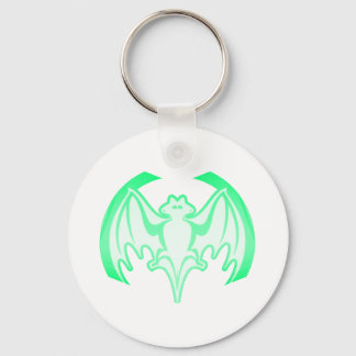Bat Green Inv The MUSEUM Zazzle Gifts Keychain