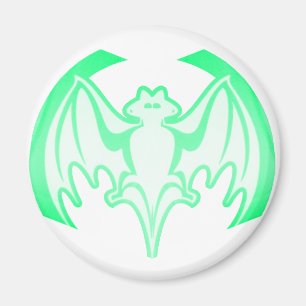 Bat Green Inv The MUSEUM Zazzle Gifts Magnet