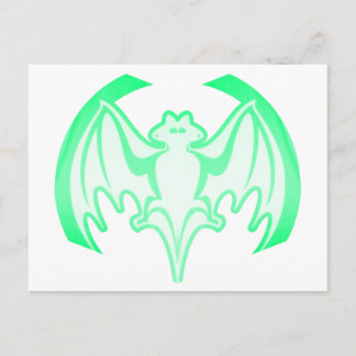 Bat Green Inv The MUSEUM Zazzle Gifts Postcard