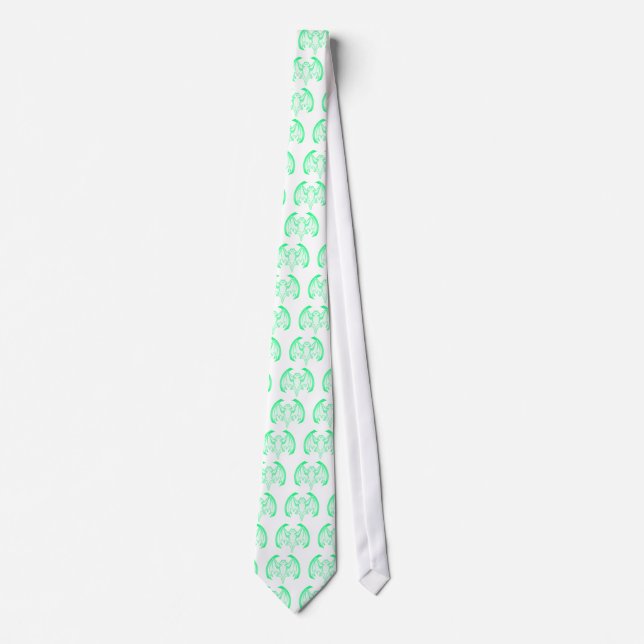 Bat Green Inv The MUSEUM Zazzle Gifts Tie (Front)