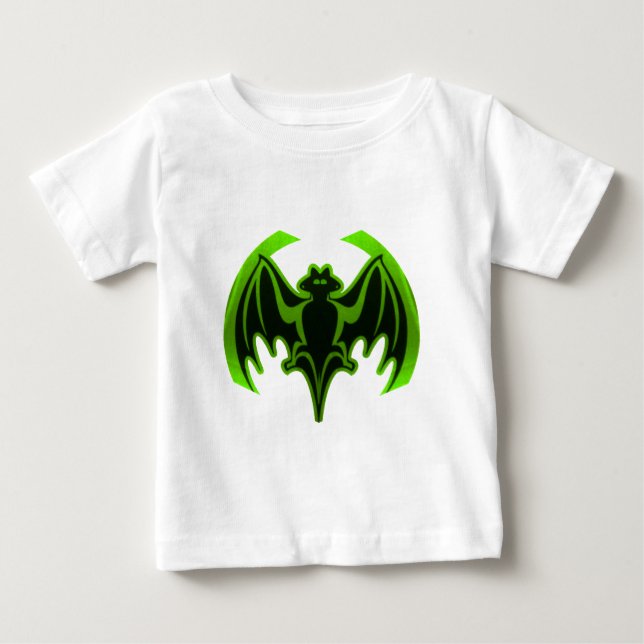 Bat Green MUSEUM Zazzle Gifts Baby T-Shirt (Front)