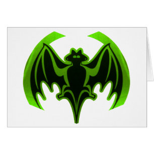 Bat Green MUSEUM Zazzle Gifts Cards