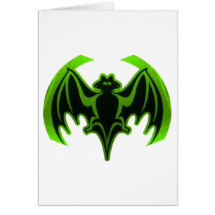 Bat Green MUSEUM Zazzle Gifts Cards