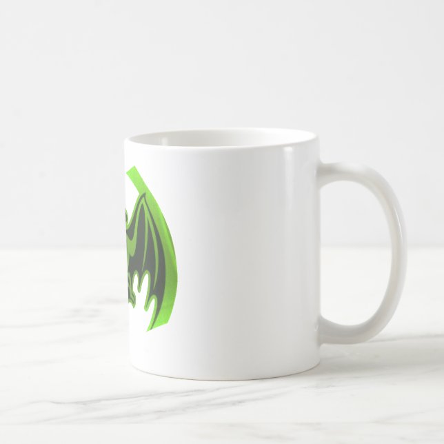 Bat Green MUSEUM Zazzle Gifts Coffee Mug (Right)