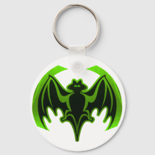 Bat Green MUSEUM Zazzle Gifts Keychain