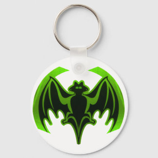 Bat Green MUSEUM Zazzle Gifts Keychain