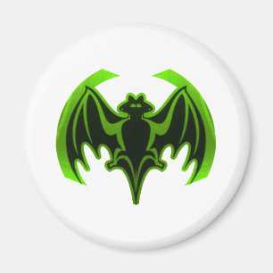 Bat Green MUSEUM Zazzle Gifts Magnet
