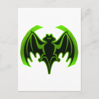 Bat Green MUSEUM Zazzle Gifts Postcard