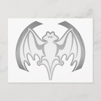 Bat Grey Inv The MUSEUM Zazzle Gifts Postcard