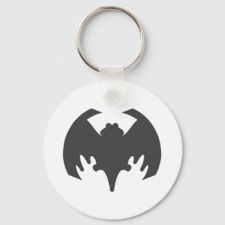 Bat Grey The MUSEUM Zazzle Gifts Keychain