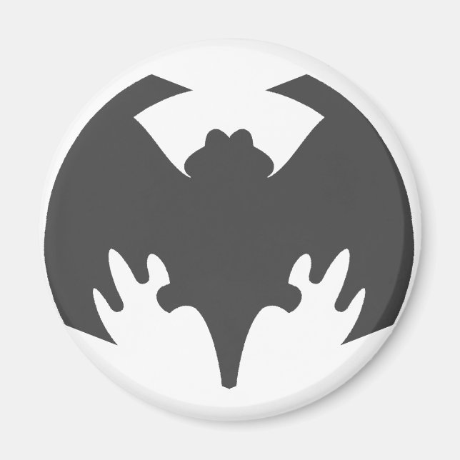 Bat Grey The MUSEUM Zazzle Gifts Magnet (Front)