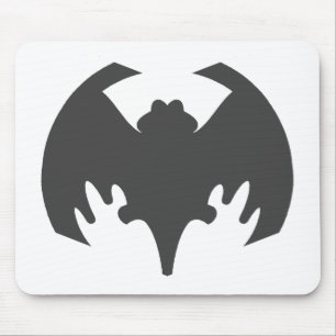 Bat Grey The MUSEUM Zazzle Gifts Mouse Pad