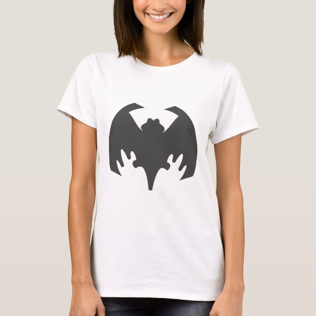 Bat Grey The MUSEUM Zazzle Gifts T-Shirt (Front)