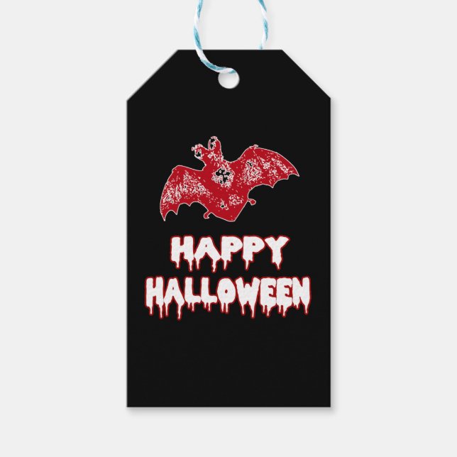 Bat Halloween Bat Costumes Gift Tags (Front)
