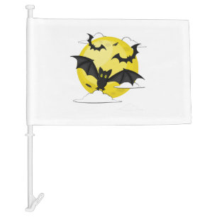 Bat Halloween Car Flag
