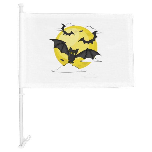 Bat Halloween     Car Flag (Front)