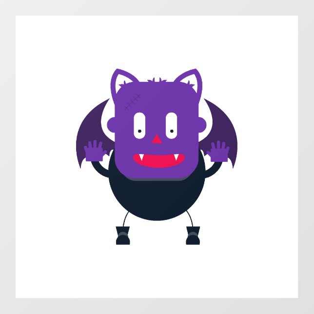 Bat halloween         floor decals (Front)