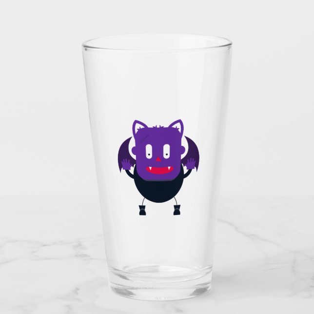Bat halloween         glass (Front)