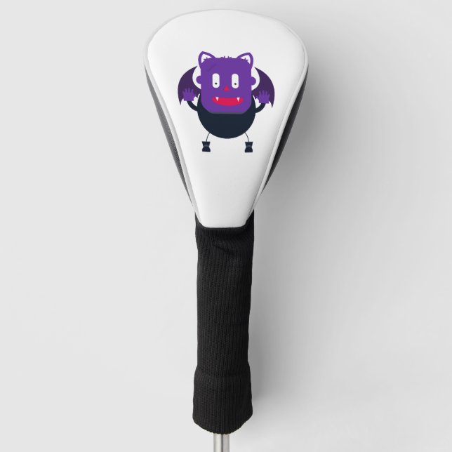 Bat halloween         golf head cover (Front)
