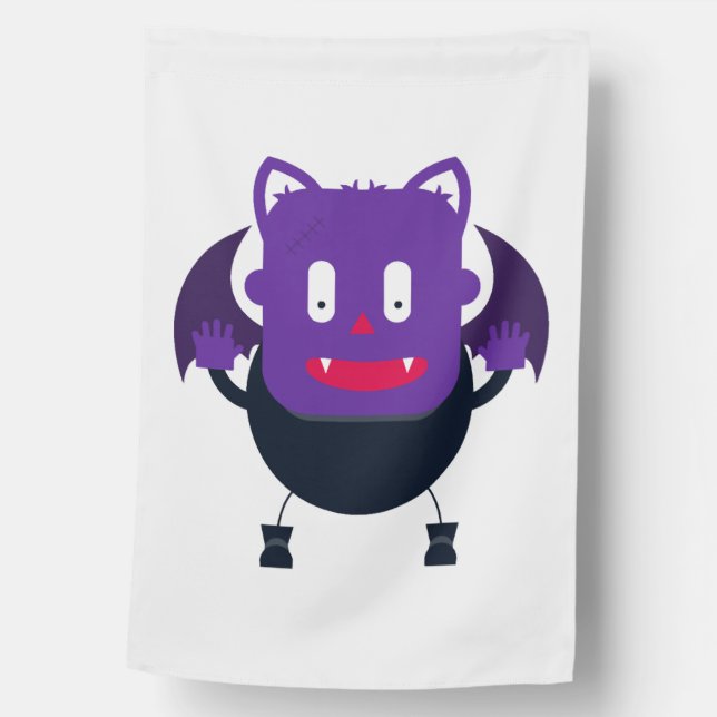 Bat halloween         house flag (Front)