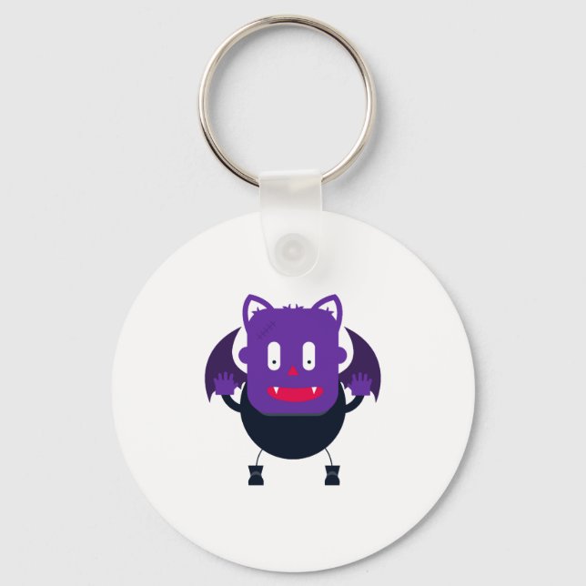 Bat halloween         keychain (Front)