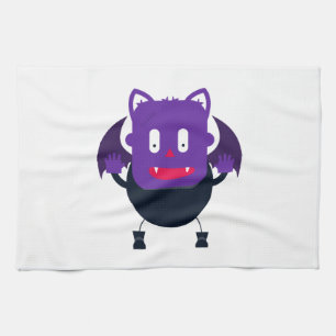 Bat halloween kitchen towel