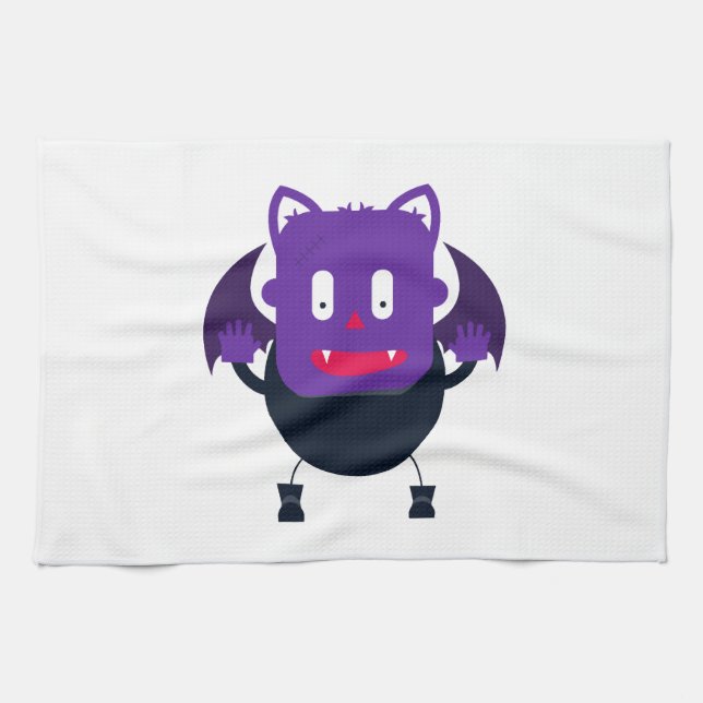 Bat halloween         kitchen towel (Horizontal)