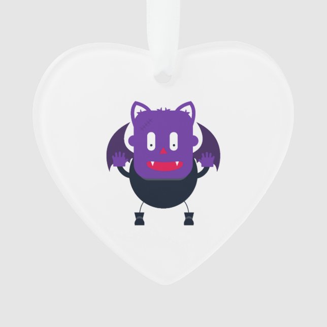 Bat halloween         ornament (Front)